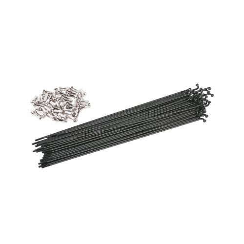 Спицы ODYSSEY 186mm 14G, нипель 12mm черные